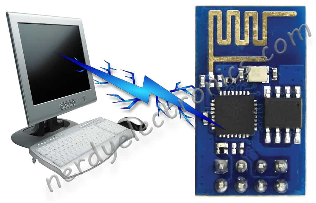 How to flash firmware on ESP8266 ESP8266 WiFi module connected to computer via serial connection for firmware flashing