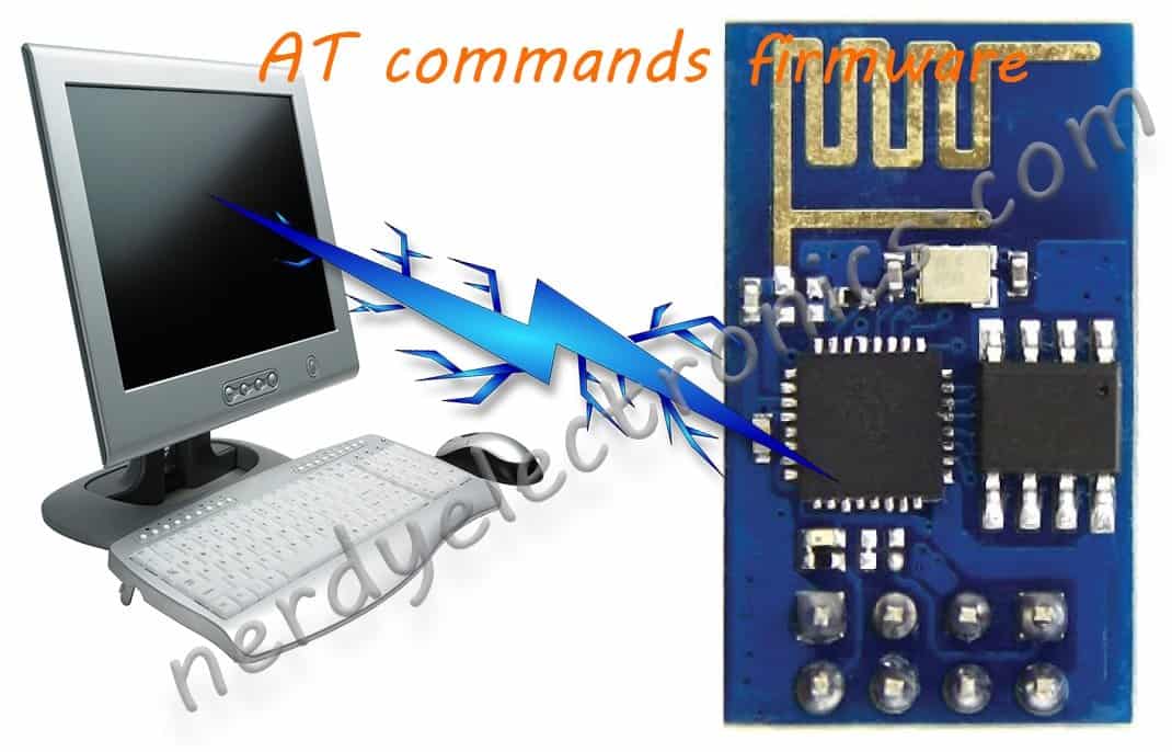 ESP8266 - Flash The AT commands firmware ESP8266 WiFi module with AT commands firmware connected to computer via serial communication for IoT development