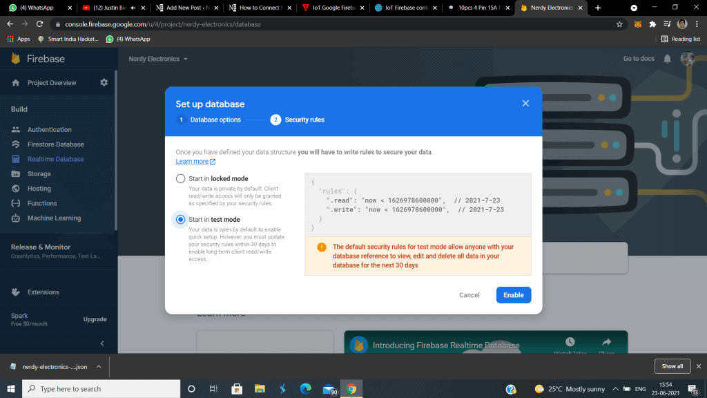google firebase security rule
