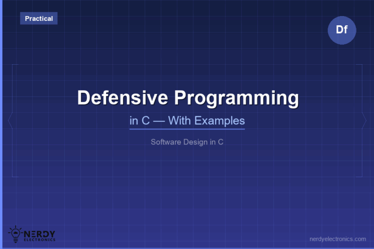 Defensive Programming in C — With Practical Examples