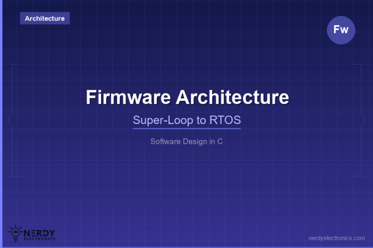 Firmware Architecture: Loop, Events, RTOS